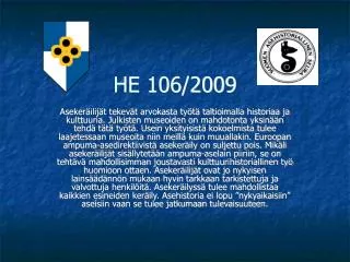he 106 2009