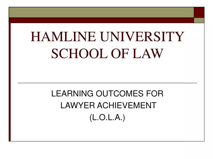 hamline university school of law