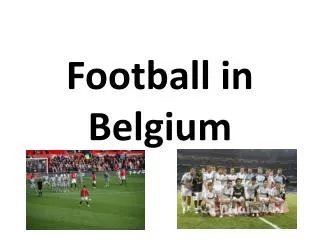Football in Belgium