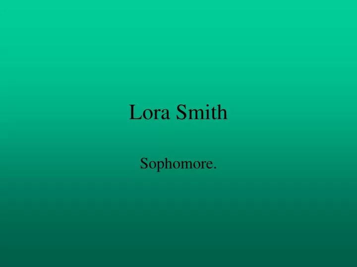 lora smith