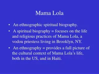 Mama Lola