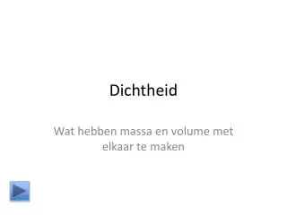 dichtheid