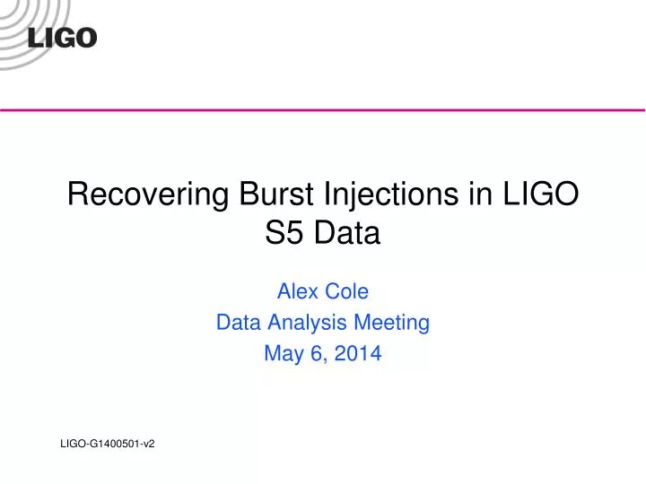 recovering burst injections in ligo s5 data