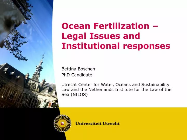 ocean fertilization legal issues and institutional responses
