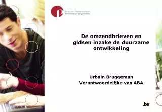 de omzendbrieven en gidsen inzake de duurzame ontwikkeling