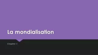la mondialisation