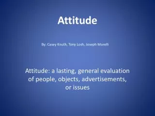 Attitude