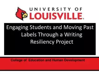 Engaging Students and Moving Past Labels Through a Writing Resiliency Project