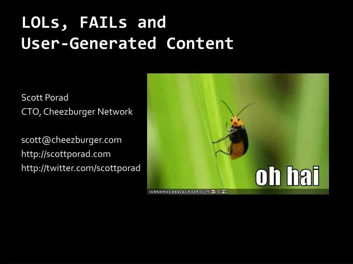 lols fails and user generated content