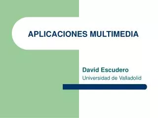 aplicaciones multimedia