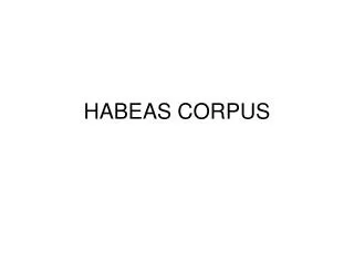 habeas corpus