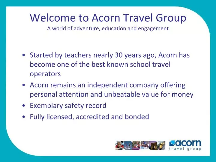 welcome to acorn travel group a world of adventure education and engagement