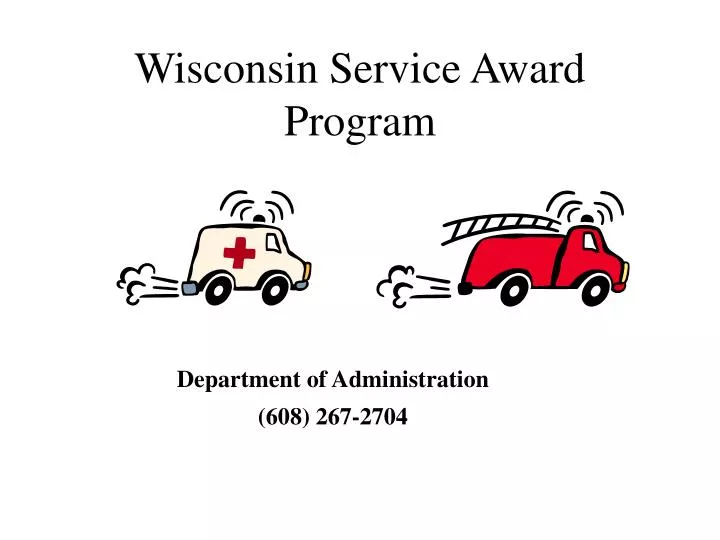 wisconsin service award program