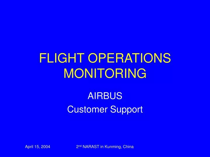 flight operations monitoring