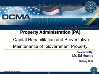 Property Administration (PA)