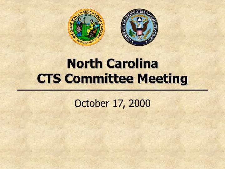 north carolina cts committee meeting