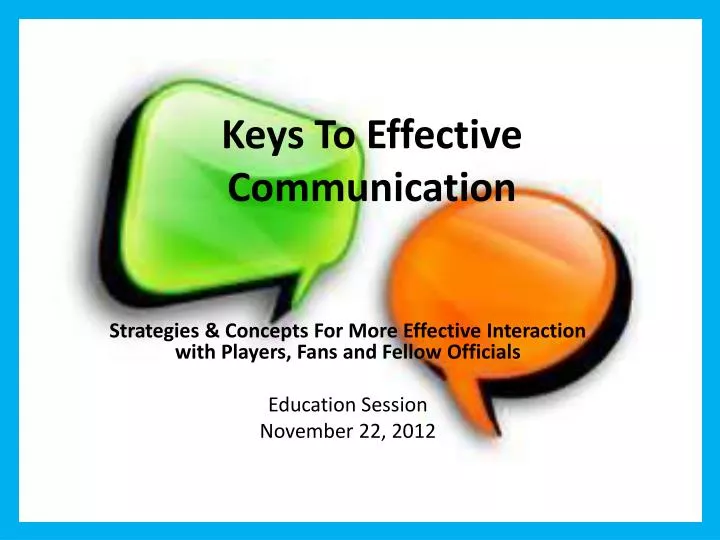 keys to effective communication