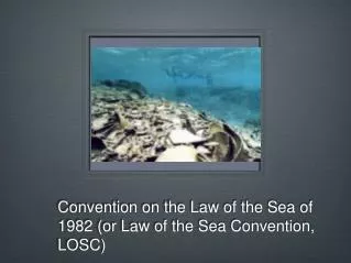 Convention on the Law of the Sea of 1982 (or Law of the Sea Convention, LOSC)
