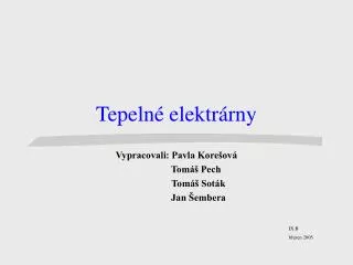 tepeln elektr rny