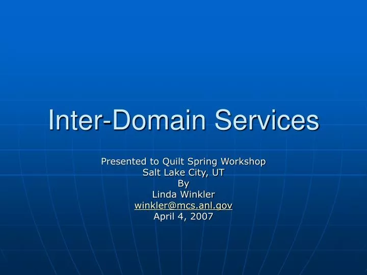 inter domain services