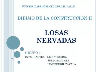 losas nervadas