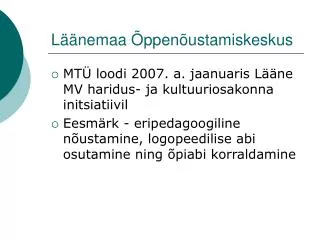 Läänemaa Õppenõustamiskeskus