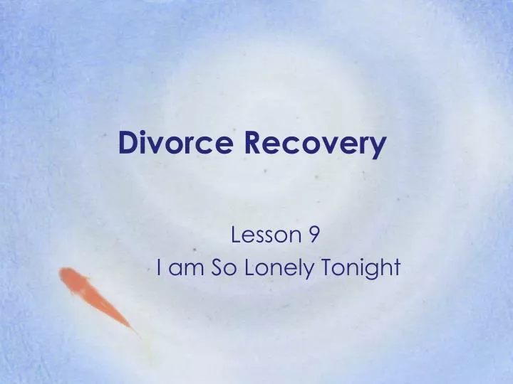 divorce recovery