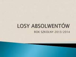losy absolwent w
