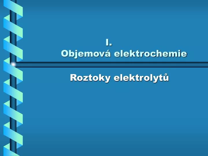 objemov elektrochemie