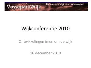 wijkconferentie 2010