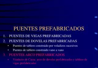 puentes prefabricados