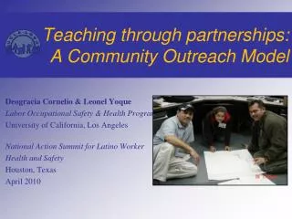 Teaching through partnerships: A Community Outreach Model