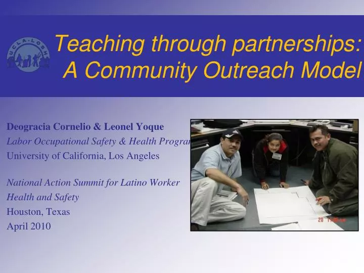 teaching through partnerships a community outreach model