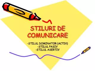 stiluri de comunicare