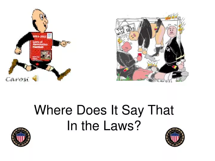 where does it say that in the laws