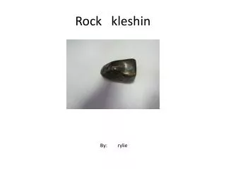 rock kleshin