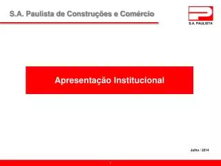 apresenta o institucional