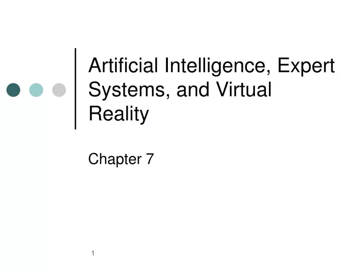 artificial intelligence expert systems and virtual reality