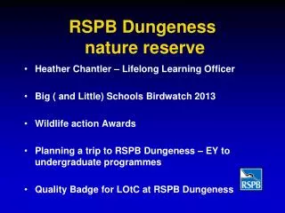 RSPB Dungeness nature reserve