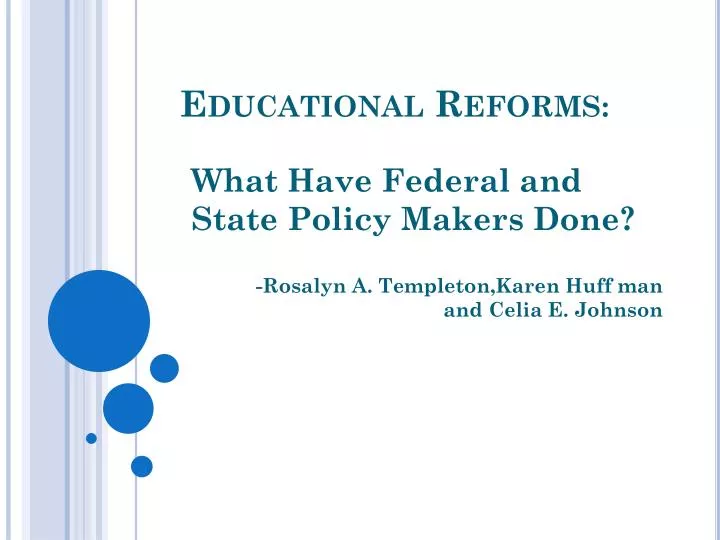 educational reforms