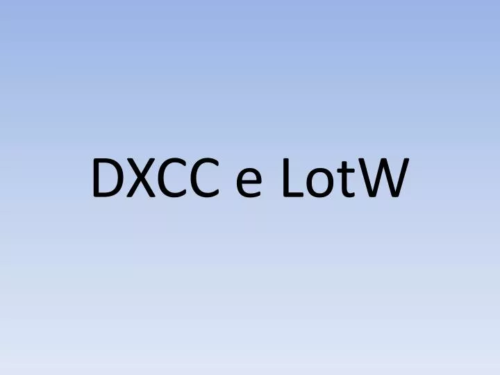 dxcc e lotw