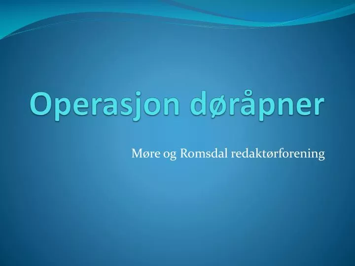 operasjon d r pner