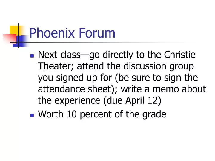 phoenix forum
