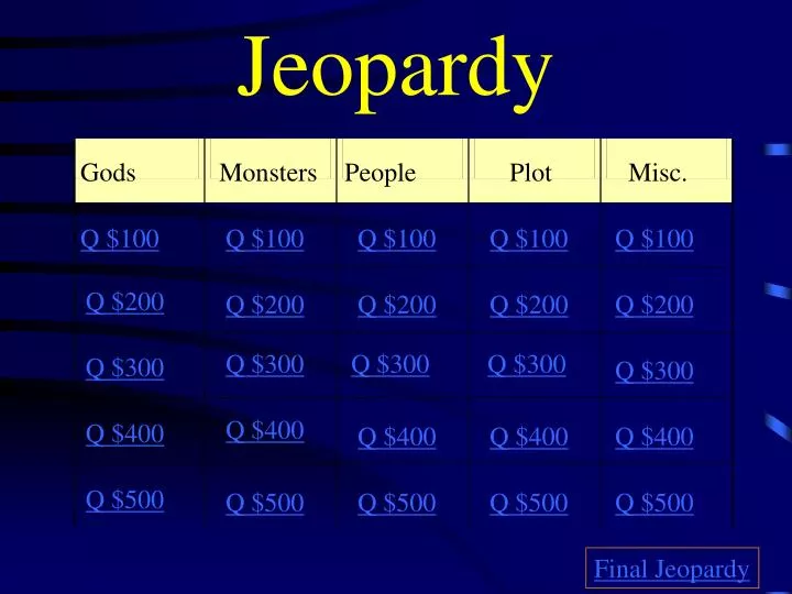 jeopardy