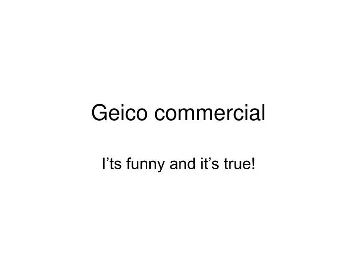 geico commercial