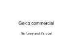 Geico commercial