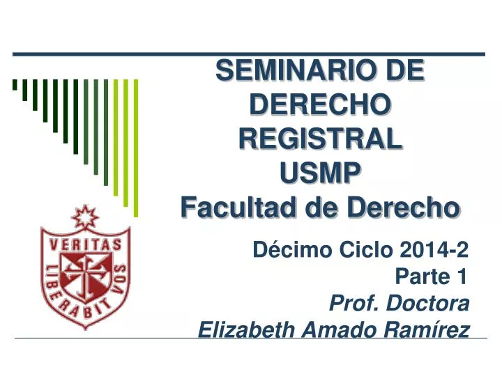 seminario de derecho registral usmp facultad de derecho