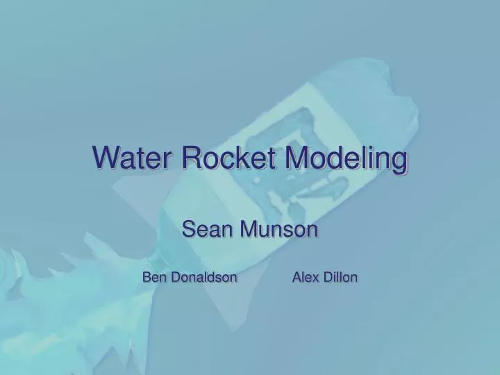 water rocket modeling