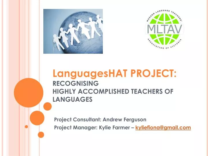 languageshat project recognising highly accomplished teachers of languages