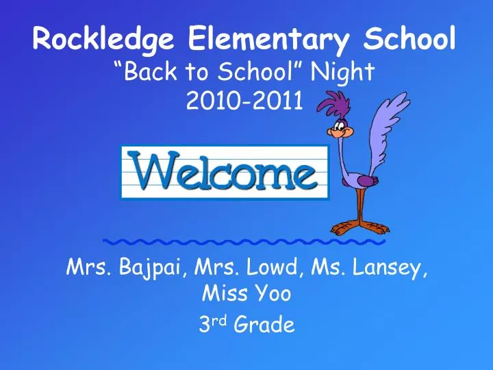 rockledge elementary school back to school night 2010 2011